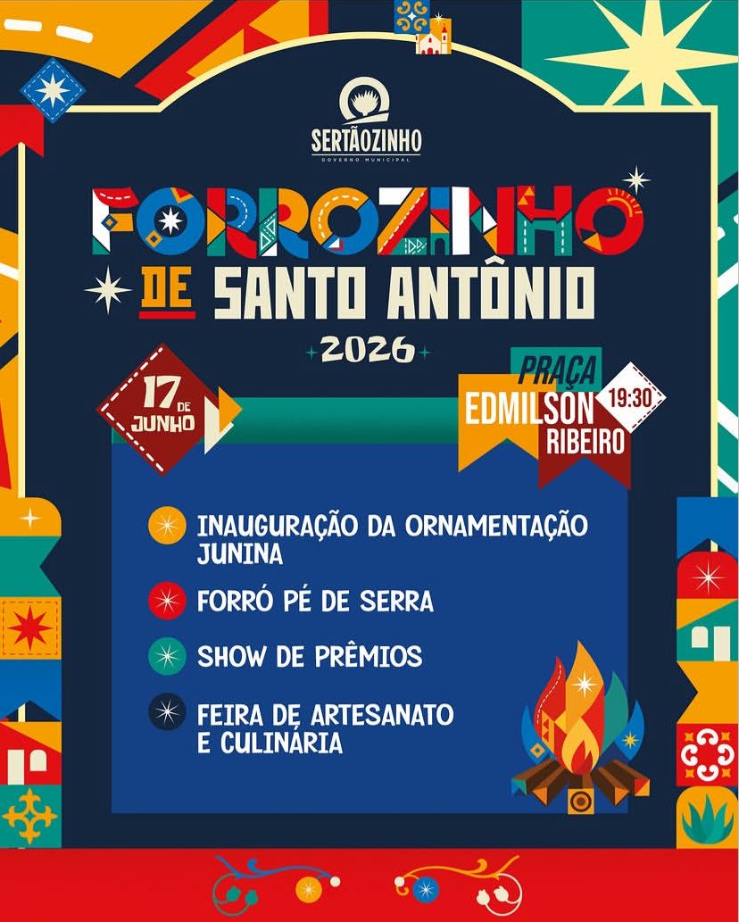 Sertãozinho convida para o "Forrozinho de Santo Antônio" nesta quarta-feira (17)
