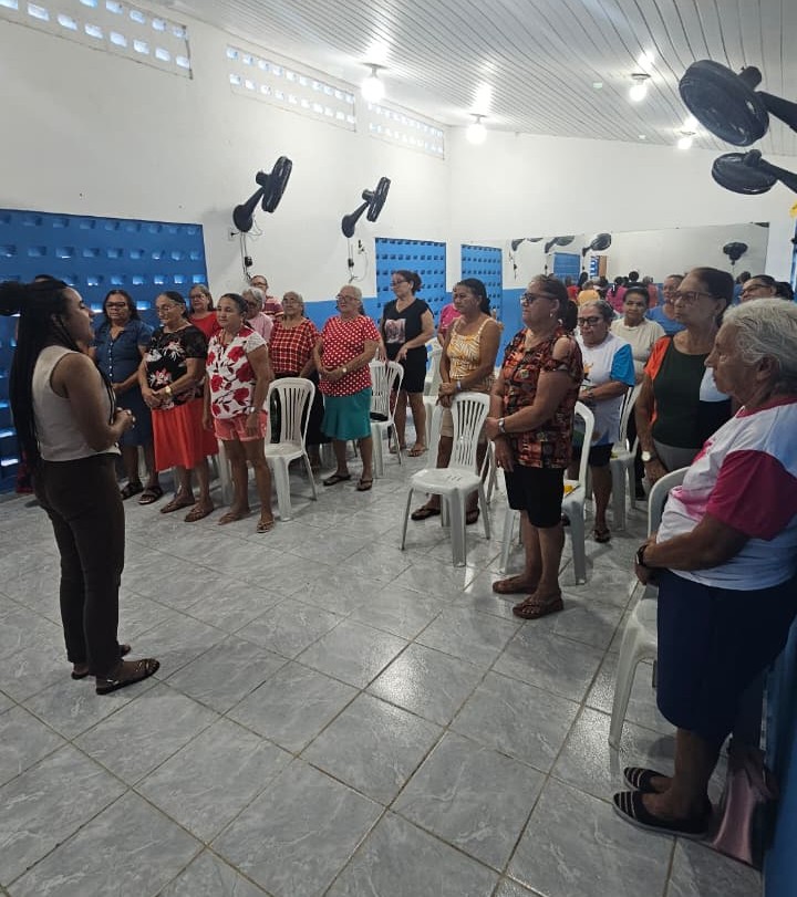 Roda de Conversa "Interação e Convivência", Grupo Feliz Idade.