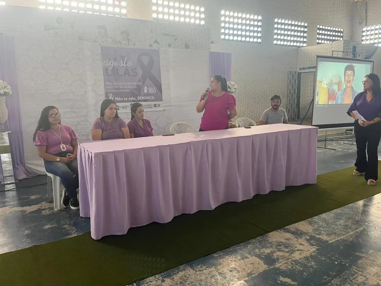 AGOSTO LILÁS - Mês de conscientização pelo fim da violência contra a mulher