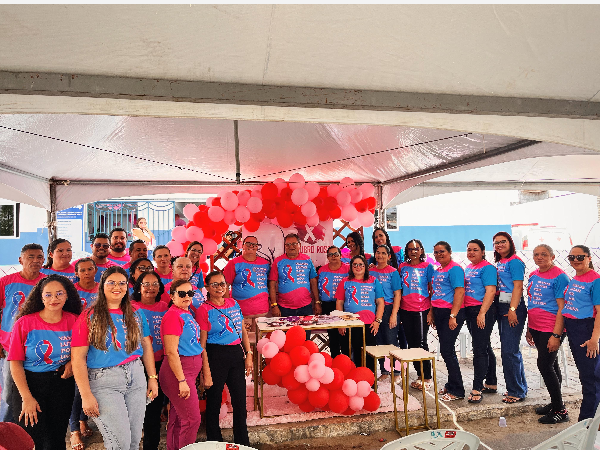 OUTUBRO ROSA - ações na zona rural e urbana em prol do OUTUBRO ROSA, mês de conscientização e combate ao câncer de mama